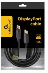 CablExpert DisplayPort 4K Digital Interface M/M Kabel 1.8 meter (Zwart)