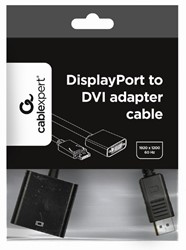 CablExpert DisplayPort naar DVI Adapter (Zwart/Wit)